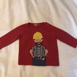 Red long sleeve top